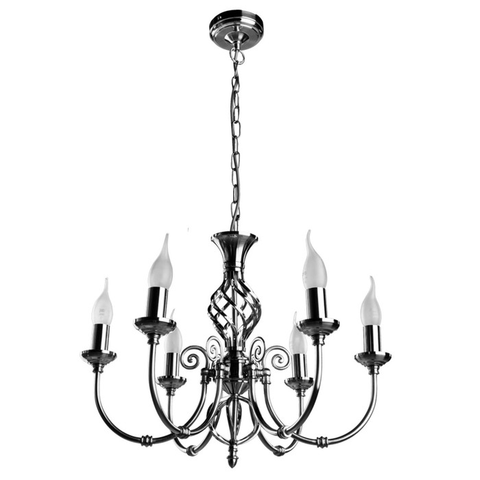 Люстра A8392LM-6SS "Zanzibar" 6x60W E14 51x51x40 см