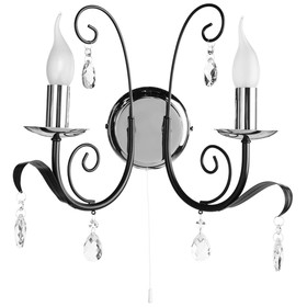 

Бра A1742AP-2BK "Romana" 2x40W E14 30x20x34 см