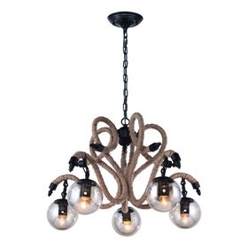 

Люстра 8055/01 LM-5 "Gina" 5x40W E27 черный 72x72x50 см