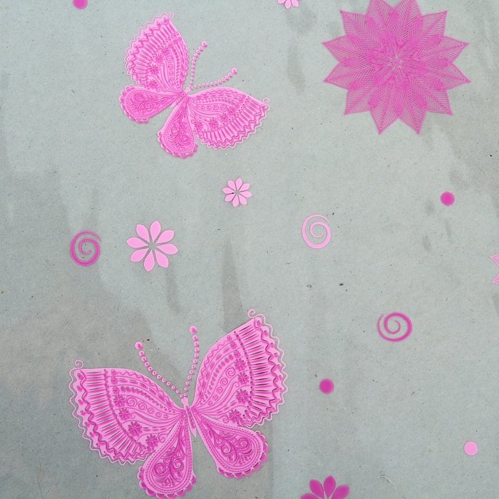 Пленка для цветов "Сиеста" розовый-малиновый 700 мм х 8.5 м