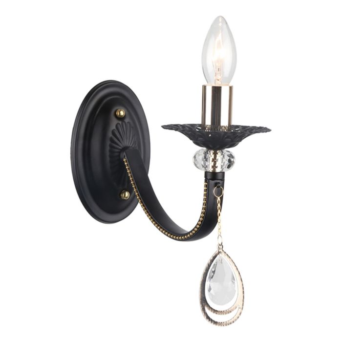 Бра A8540AP-1BK "Dallas" 1x40W E14 11x23x23 см