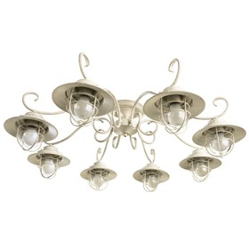 

Люстра A4579PL-8WG "Lanterna" 8x60W E27 92x92x29 см
