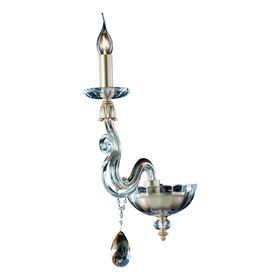 

Бра "Carl" 1x40W E14 золото, янтарный 12x28x61 см