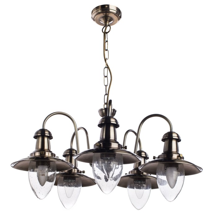 Люстра A5518LM-5AB "Fisherman" 5x60W E27 59x59x33 см