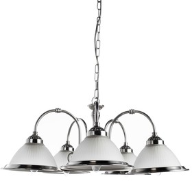 

Люстра A9366LM-5SS "American Diner" 5x60W E27 62x62x28 см