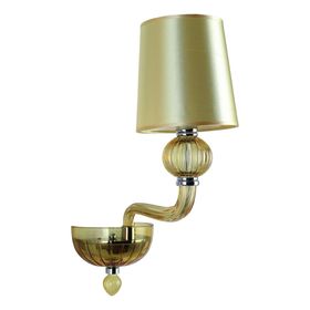 

Бра "Bilancia" 1x60W E14 хром, янтарь 15x35x46 см