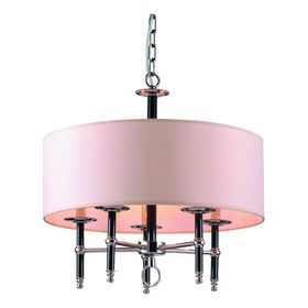 

Люстра 1162/01 SP-5 "Candela" 5x40W E14 никель 56x56x47 см