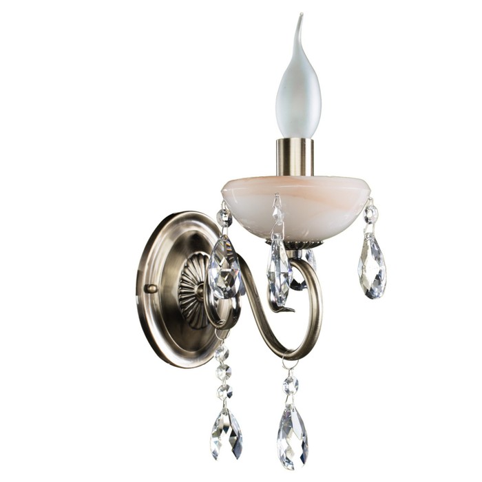 Бра "Onyx Red" 1x40W E14 бронза 12x25x27 см