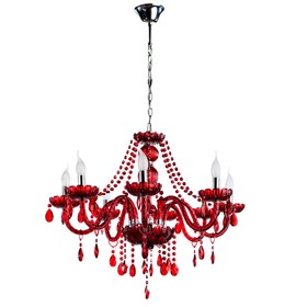 

Люстра A3964LM-8RD "Teatro" 8x60W E14 76x76x60 см