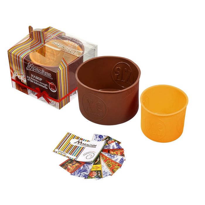 Набор форм для кулича "Пасхальный", 2 шт (1,5л, 1л)