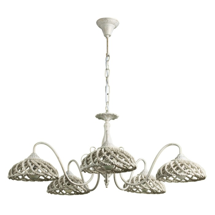 Люстра A5358LM-5WG "Twisted" 5x60W E27 84x84x37 см