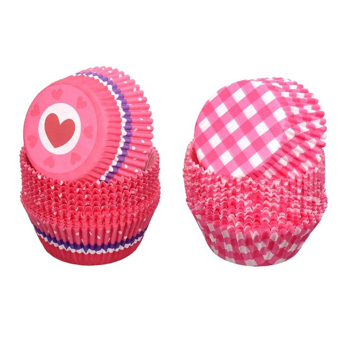 Набор бумажных форм для выпечки кексов "Классика" (d50мм, h30мм,), 50 штук, цвет МИКС