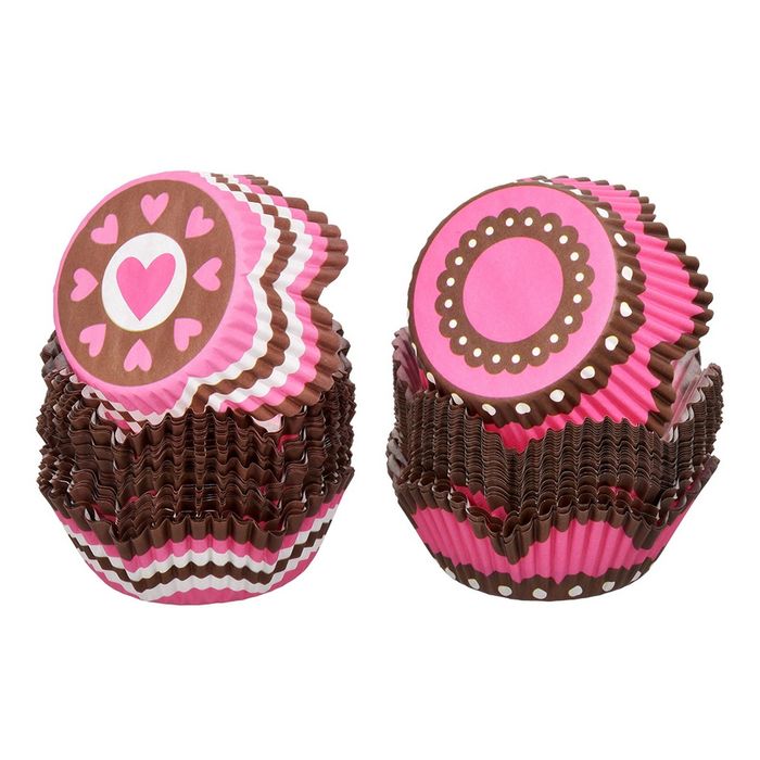 Набор бумажных форм для выпечки кексов "Фигурные" (d 50мм, h 30 мм), 50 штук, цвет МИКС