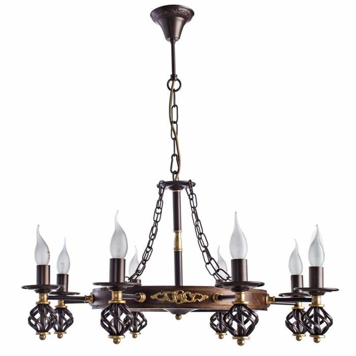 Люстра A4550LM-8CK "Cartwheel" 8x60W E14 73x73x41 см