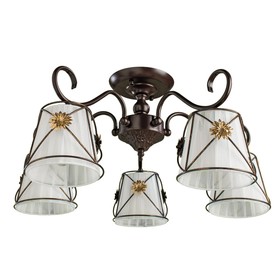 

Люстра A5495PL-5BR "Fortuna" 5x60W E27 60x60x28 см
