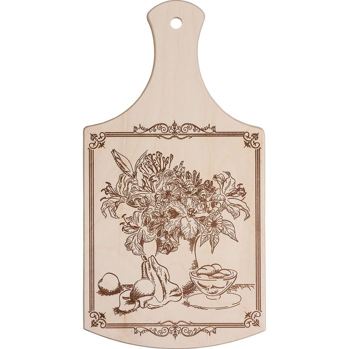 Доска разделочная с ручкой "Букет"