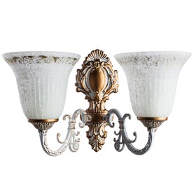 

Бра A1032AP-2WG "Delizia" 2x60W E27 24x42x33 см