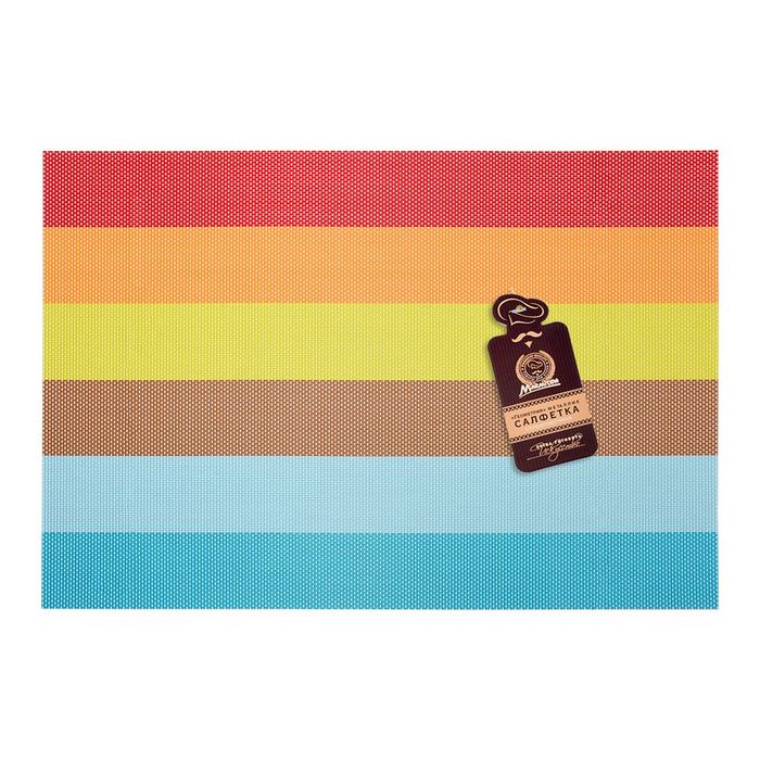 Салфетка сервировочная "Геометрия" радуга