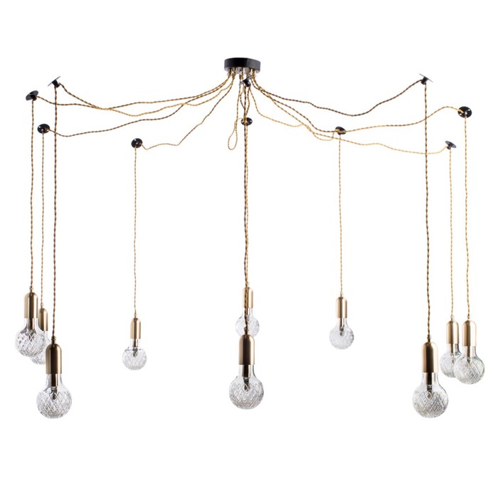 Люстра A8040SP-10SG "Salute" 10x33W G9 120x120x21 см