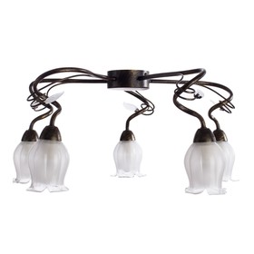 

Люстра A7449PL-5BR "Glamore" 5x40W E14 52x52x26 см