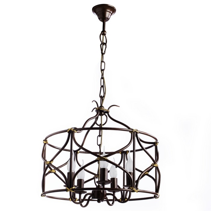 Люстра A8959SP-5BR "Bellator" 5x40W E14 50x50x45 см