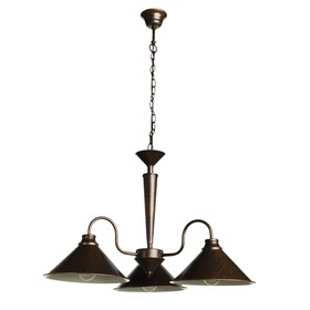 

Люстра A9330LM-3BR "Cone" 3x60W E27 70x70x54 см