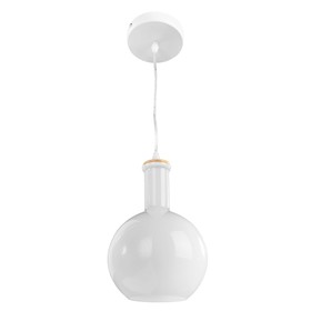 

Люстра подвес "Accento" 1x40W E14 белый 18x18x25 см