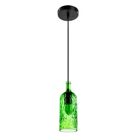 

Люстра подвес "Festa" 1x40W E27 зеленый 9x9x26 см