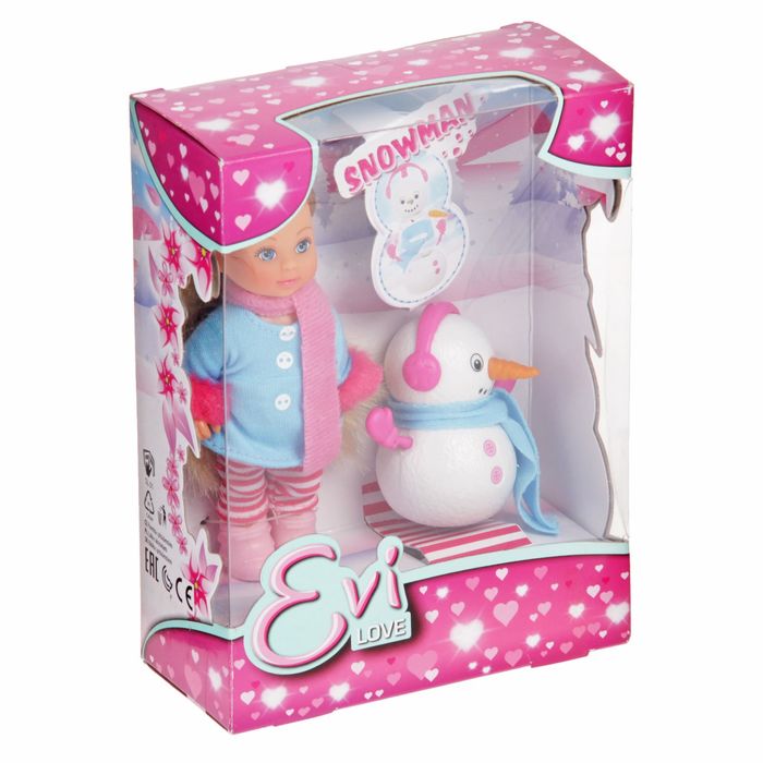 Кукла &quot;Еви&quot; и снеговик