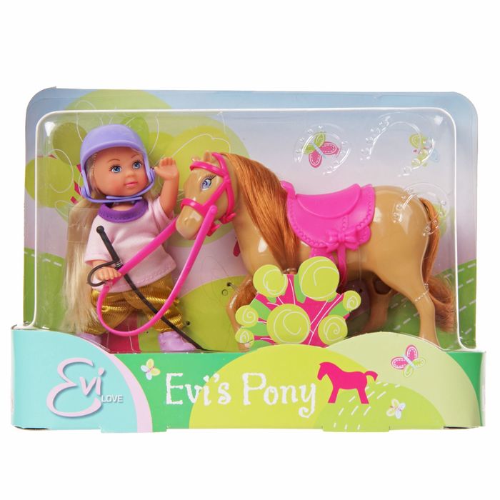 Кукла "Еви" с пони, МИКС
