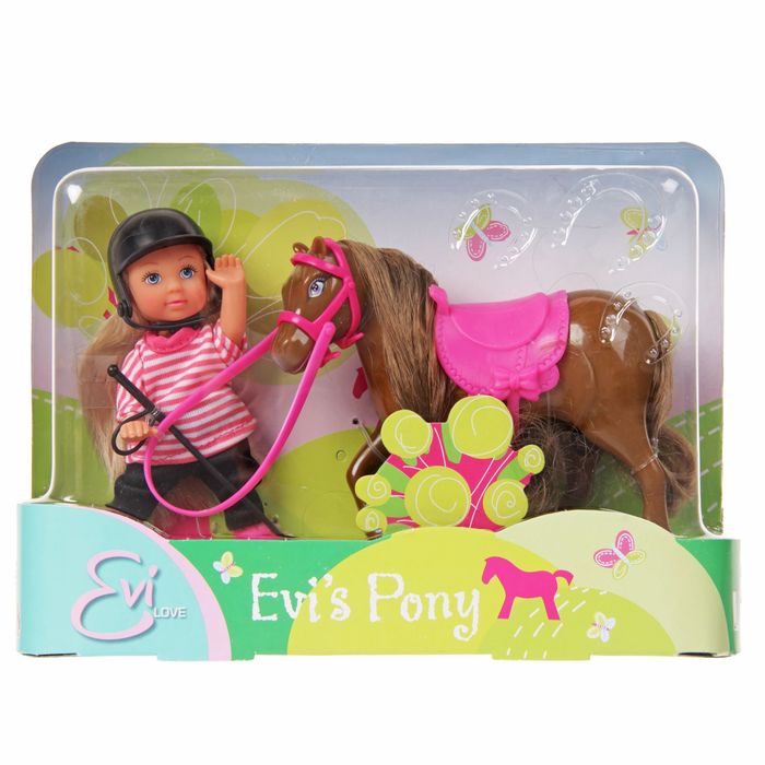 Кукла "Еви" с пони, МИКС