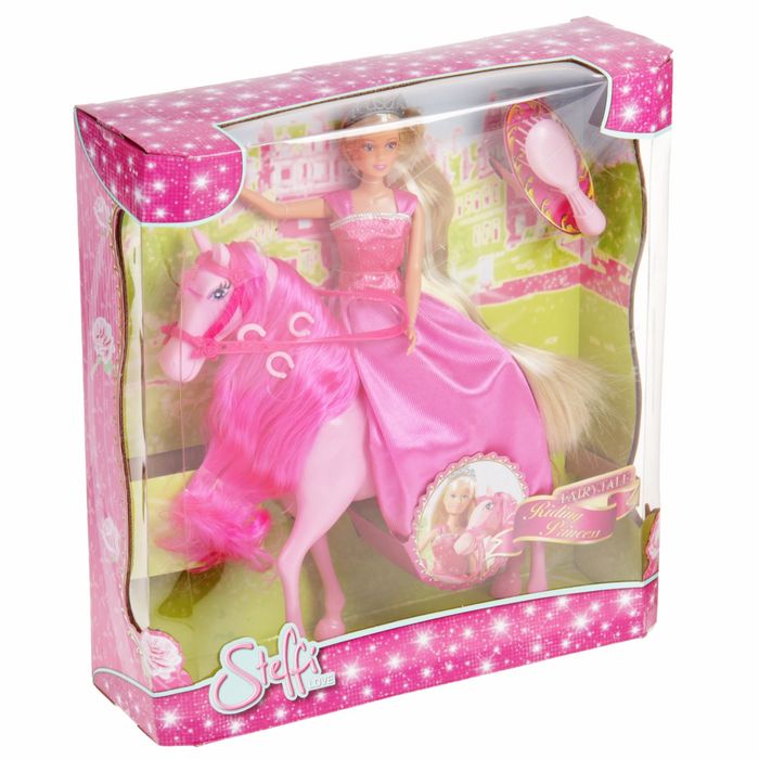 Кукла "Штеффи" с длинными волосами, с лошадкой