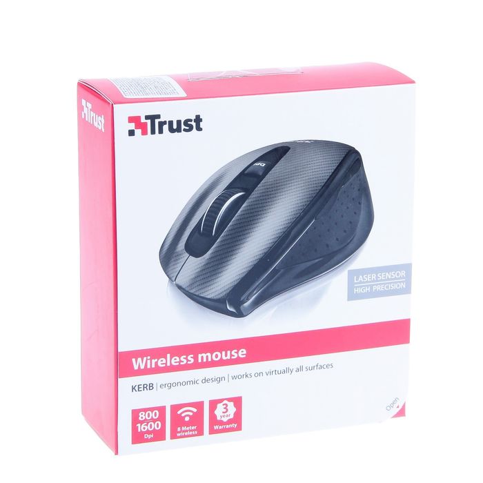 Мышь Trust KERB (20784) WIRELESS LASER MOUSE
