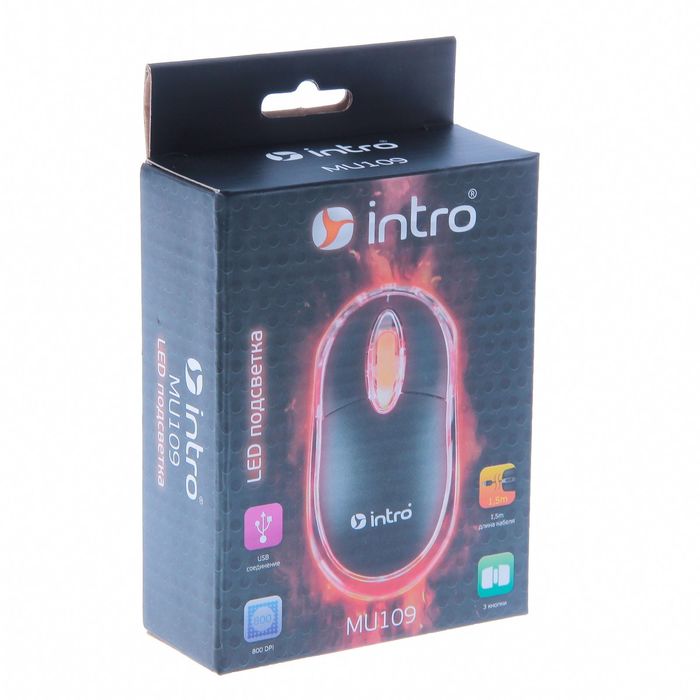 Мышь Intro MU109 black USB