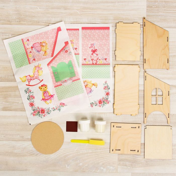 Набор в технике декупаж "Чайный домик "Домик принцессы"