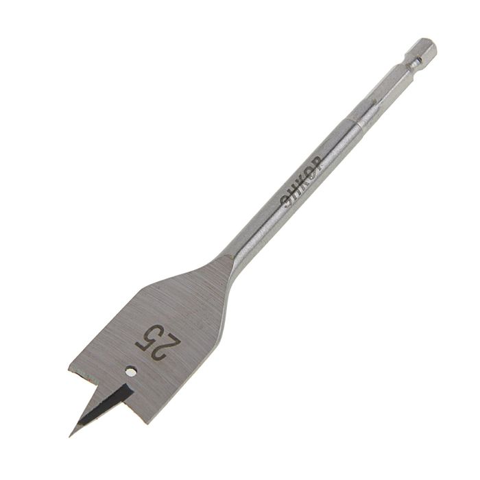 Сверло по дереву перовое "ЭНКОР", 25 х 152 мм