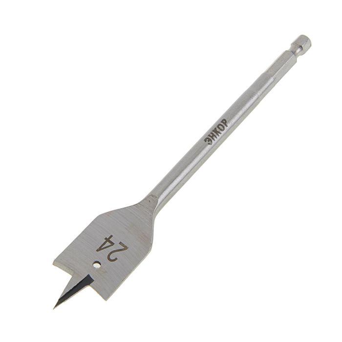 Сверло по дереву перовое "ЭНКОР", 24 х 152 мм