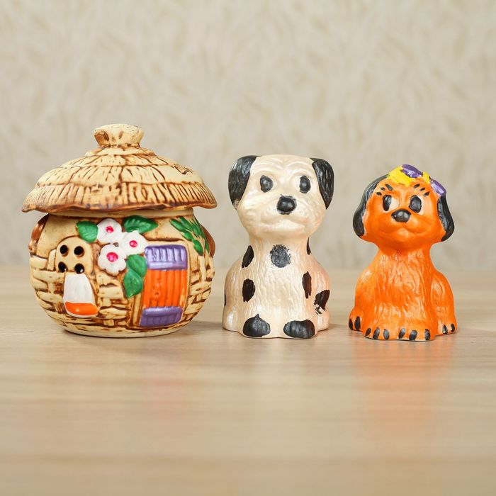 Набор для специй "Собачки у дома", микс