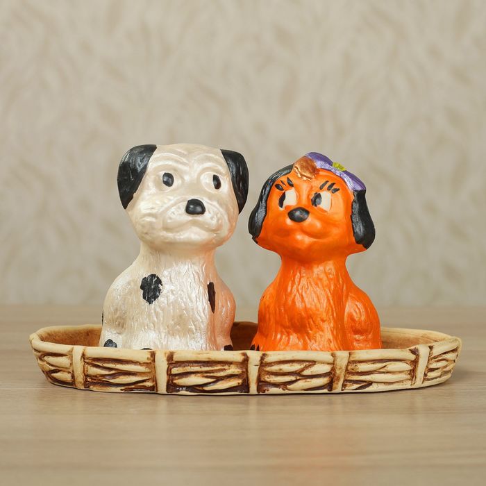 Набор для специй "Собачки на подставке", микс