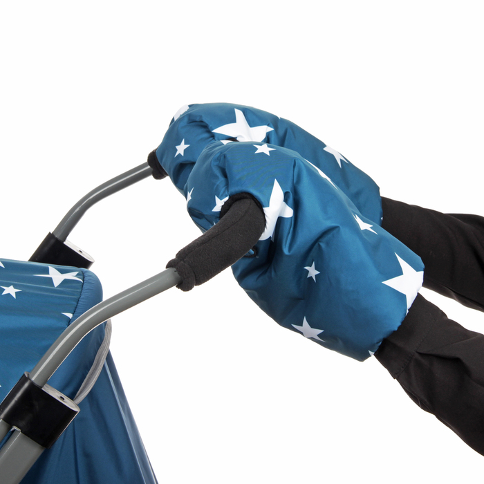 Санки-коляска Pikate Звезды, цвет аквамарин