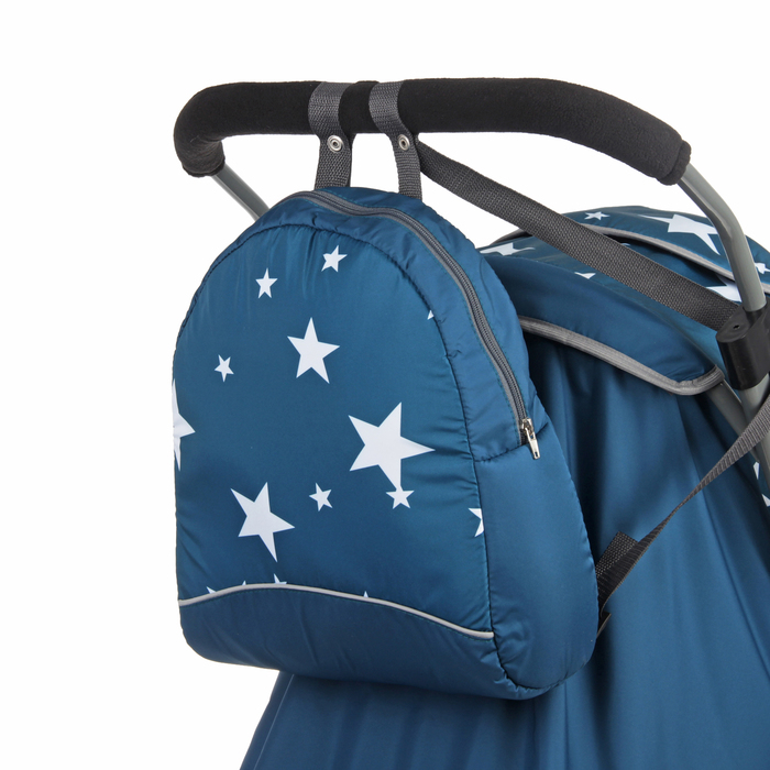 Санки-коляска Pikate Звезды, цвет аквамарин