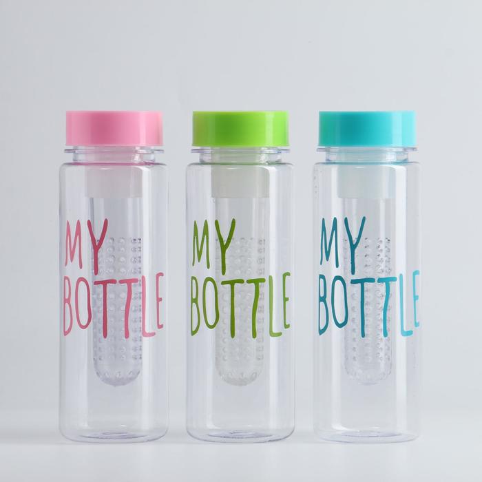 Бутылка для воды 420 мл My bottle, спортивная, микс, 6.5х19.5 см