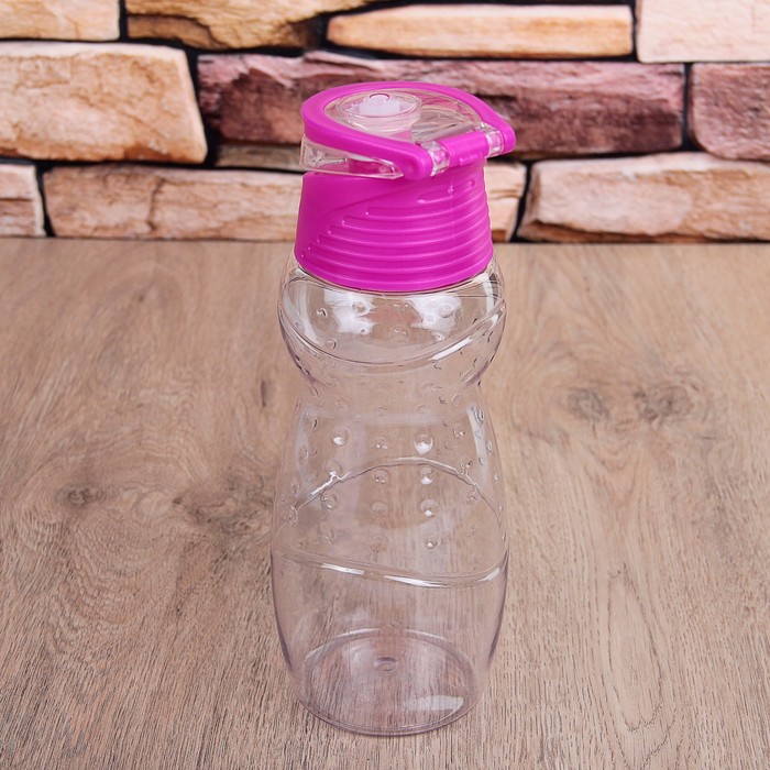 Бутылка с крышкой 800 мл "Точка", цвета МИКС