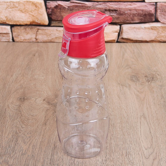 Бутылка с крышкой 800 мл "Точка", цвета МИКС