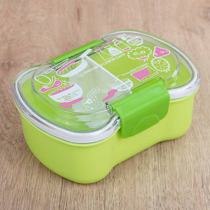 Ланч-бокс 750 мл "Кухня", с перегородкой, цвета МИКС