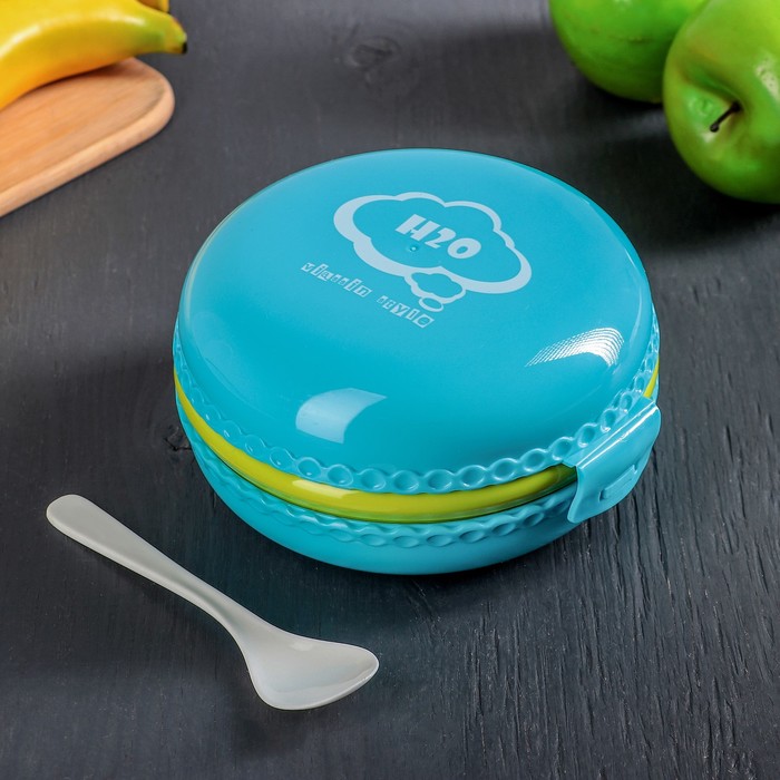 Ланч-бокс 800 мл "Макаронс", цвета МИКС