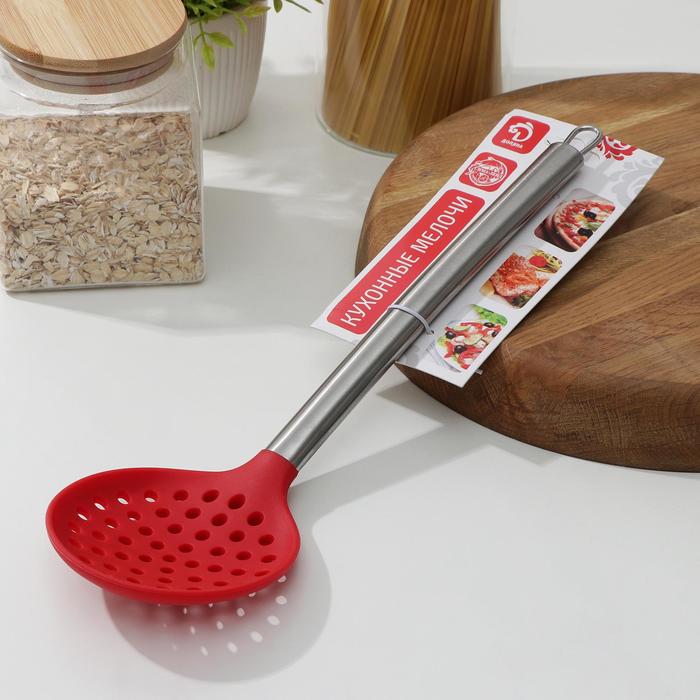 Шумовка 35 см "Редмонд", цвет красный