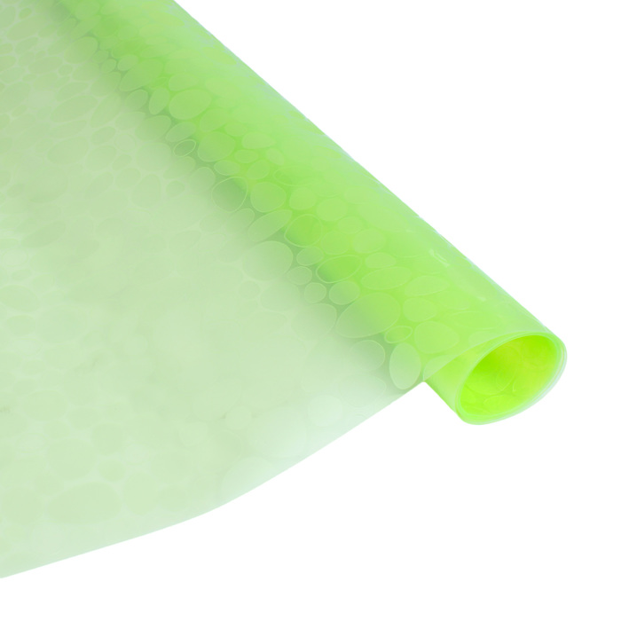 Коврик противоскользящий 45х100 см "Пузыри", цвет зелёный