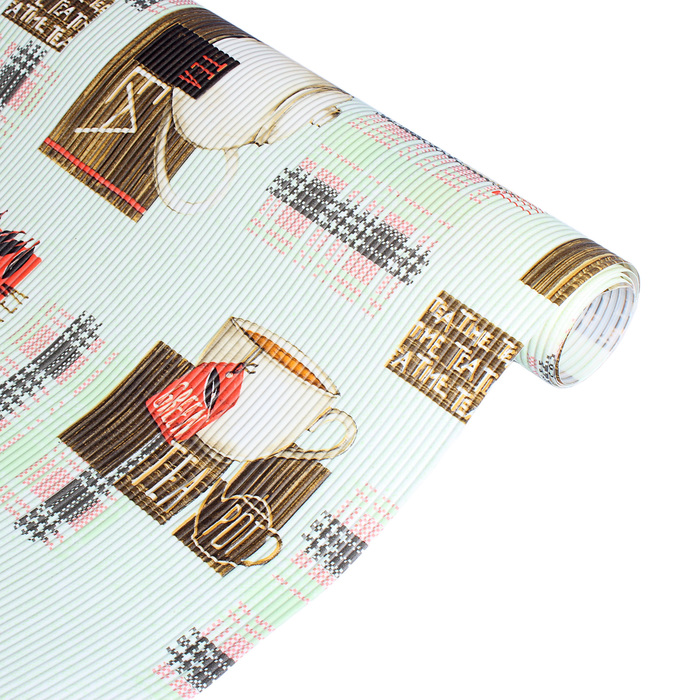 Коврик противоскользящий "Tea" 45х100 см, цвет МИКС