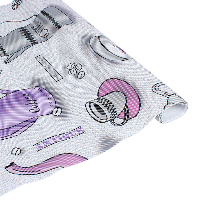 Коврик противоскользящий "Cofee" 45х100 см, цвет МИКС